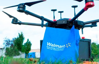 Walmart amplia entrega com drones para seis estados nos EUA